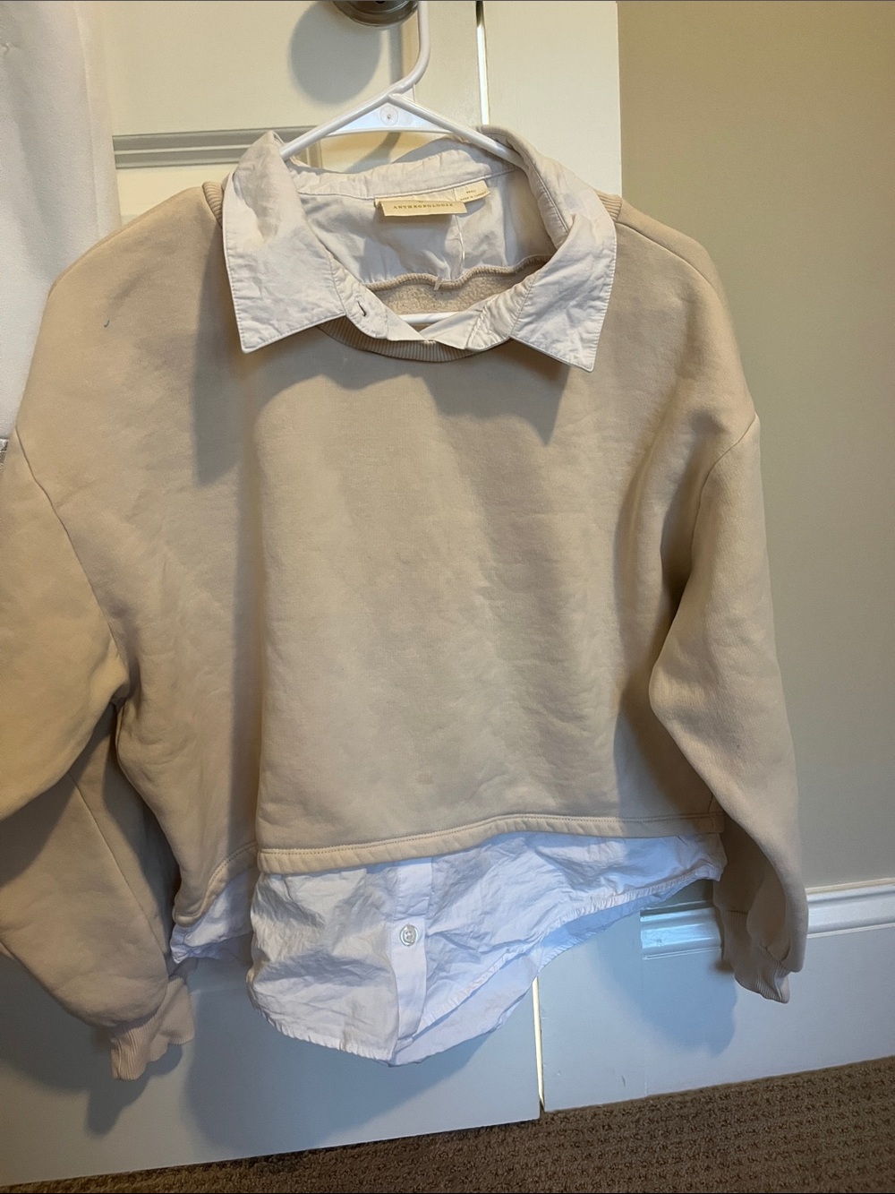 Maeve by Anthropologie collared 90s sweater